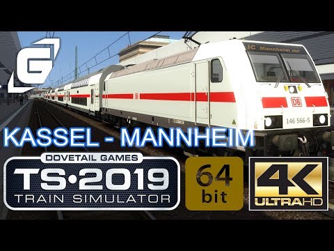 TRAIN SIMULATOR 2019 (4K - 60FPS) 🚊 011: With the Inter City from Kassel to Mannheim  | GAMAZINE