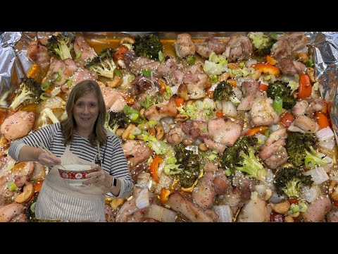 Easy Sheet Pan Cashew Chicken (Better Than Takeout!)