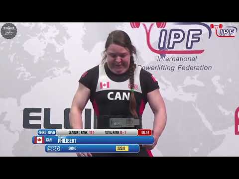 Danielle Philibert - 4th Place 520kg Total - 84kg Class 2021 IPF World Women's Classic