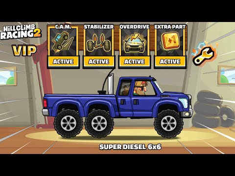 HILL CLIMB RACING 2 - NEW MASTERY SUPER DIESEL 6x6 UNLOCKED