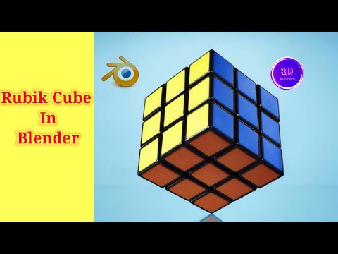 How to make animated Rubik cube in blender 2.93 | Blender for beginners tutorial | Get 3D