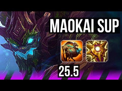 MAOKAI & Ezreal vs NAMI & Aphelios (SUP) | KR Master | 25.5