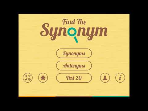 Find The Synonym (Background Music)