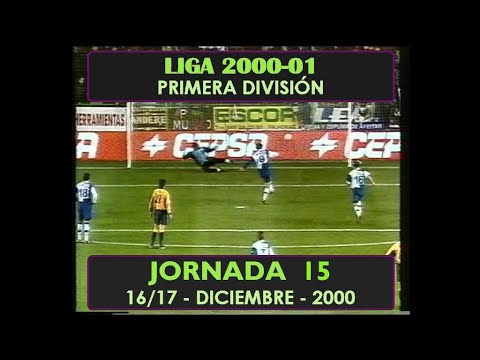 Goles Liga 2000-2001 Primera División Jornada 15