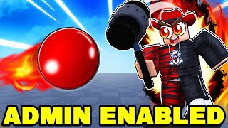 I Used ADMIN ONLY ITEMS In Roblox Blade Ball...