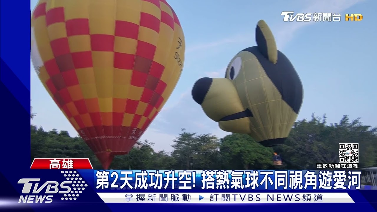 第2天成功升空! 搭熱氣球不同視角遊愛河