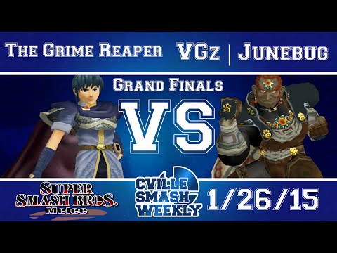 Cville Smash - The Grime Reaper(Marth.Fox) Vs. VGz | Junebug (Gannondorf) SSBM Grand Finals - Melee