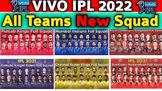 Vivo IPL 2022 All Teams Final Squad | IPL 2022 All Teams Full Squad | IPL All Teams Confirmed Squad