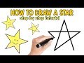 How To Draw A Star Step By Step Drawing Tutorial
