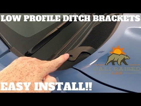 HOW TO INSTALL CALIRAISED LOW PROFILE DITCH BRACKETS ON A TOYOTA 4RUNNER