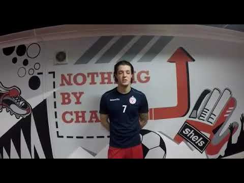 Adam Evans speaks to ShelsTV after win over Athlone