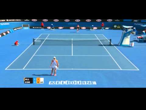 Denisa Allertová vs  Alizé Cornet australian open 2015 highlights HD || 22-1-2015