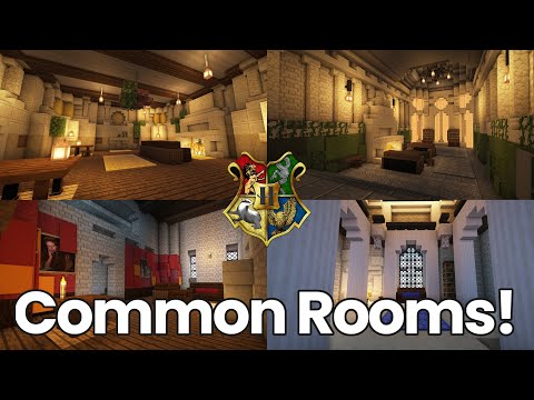 Minecraft Hogwarts Interior Tour - Common Rooms