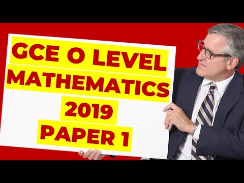 O level Mathematics (4048) Year 2019 Paper 1 | Singapore MOE Syllabus TYS Past Year Paper