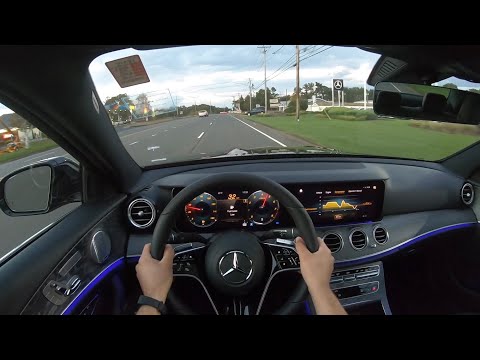 2021 Mercedes Benz E350 Evening POV Test Drive - Pure Luxury!!
