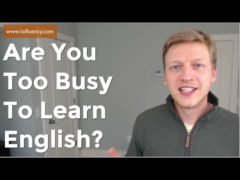 [速度遅め]英語教師が教える! 忙しくて英語の勉強ができないあなたへのヒント（Are You too Busy to Learn English? Watch This!）