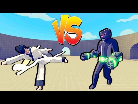 TAEKWONDO CHAMPION vs TITANIUM BOXER  - Totally Accurate Battle Simulator TABS