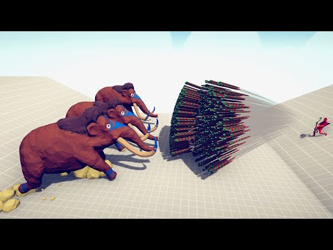 3x MAMMOTH vs EVERY GOD - Totally Accurate Battle Simulator TABS