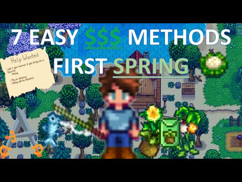7 EASY Money making strategies for your FIRST SPRING in STARDEW VALLEY