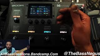 Video thumbnail for @ZoomSoundLab B6 Bass Multi-Effects Processor By @thebassnegus All Bass Creations Tutorial by The Bass Negus