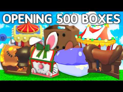 OPENING 500 PET BOXES In ADOPT ME!