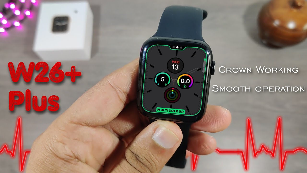 Apple Watch Series 6 W26+ Smart Watch Unboxing And Review | IWO W26 PLUS Best Replica Crown Working
