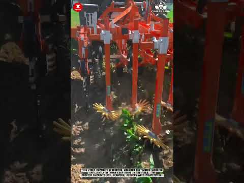 Inter-Row Weeding Cultivator: Precision Soil Loosening for Weed-Free Crop Rows #smartfarming