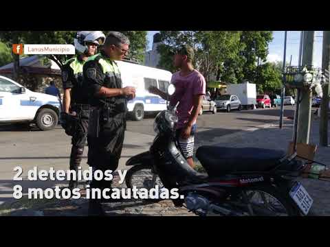 Operativo de seguridad en Monte Chingolo