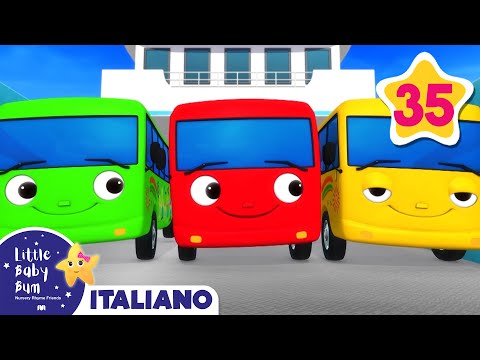10 Piccoli Bus!! - 30 Minuti di Canzoni e Video Classici per Bebè | Little Baby Bum Italiano