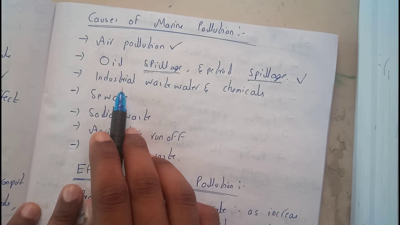 CAUSES , EFFECTS & CONTROLED MEASURES OF MARINE POLLUTION|| ENVIRONMENTAL STUDIES || OU EDUCATION