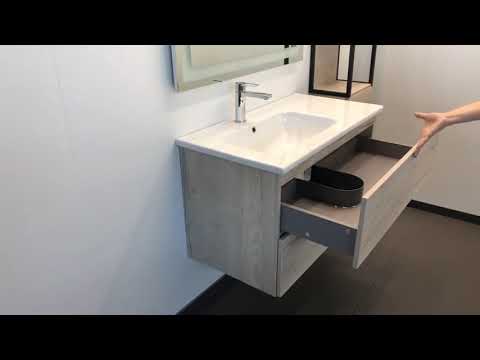 Обзор мебели для ванной комнаты Комфорти Мальме 90 дуб дымчатый Обзор мебели для ванной комнаты Комфорти Мальме 90 дуб дымчатый