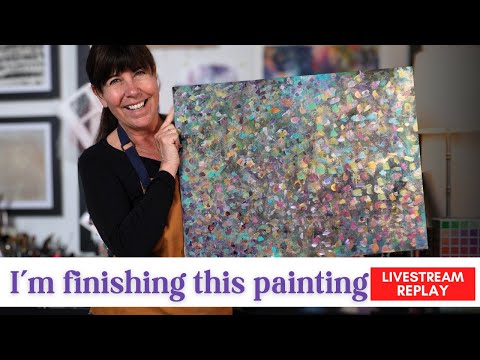 Fertigstellung dieses handbemalten Papiers – LIVE