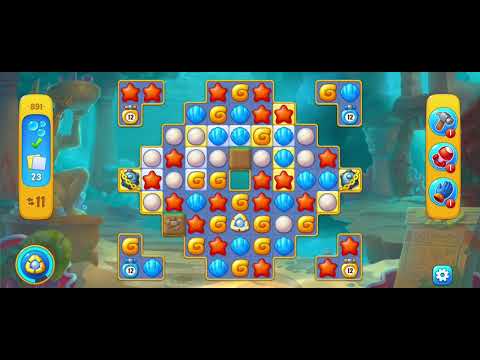 Fishdom gameplay level 891