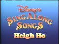 Closing To Disney S Sing Along Songs Heigh Ho 1991 VHS
