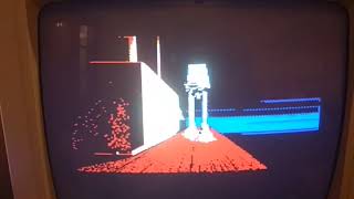 La animación del Megadroid de Star Wars corriendo en mi Amstrad 6128 Plus