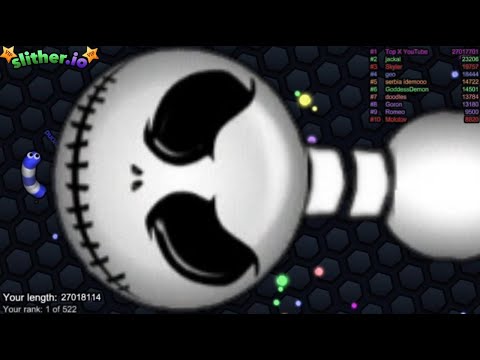 Slither.io A.I. Giant SNAKE Fight - Scary Smile Skin Slitherio Vip Best Gameplay - Infinity Score