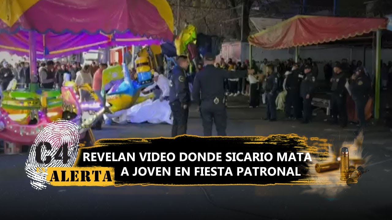 ¡Frente a una niña! Revelan video del asesinato de un joven en fiesta patronal de Coyoacán