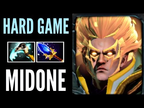 MidOne Invoker Dota 2 - Aghanim Scepter Incredible Top MMR Gameplay - Hard Game