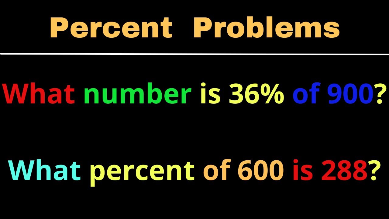 How to Solve Basic Percent Problems. Quick and Easy!