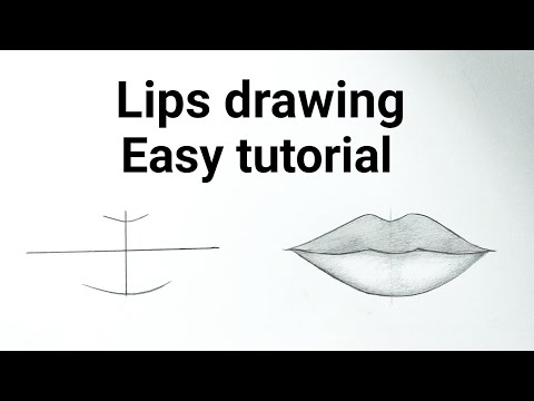 How to draw lips easy step by step for beginners Drawing ...