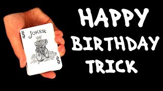 HAPPY BIRTHDAY: Birthday party magic trick!