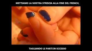 #NAILART9 FRENCH BLU E ARGENTO