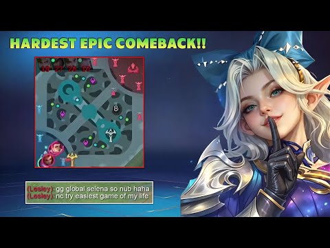 THIS IS HOW I MANAGE TO EPIC COMEBACK THIS GAME USING THIS GLOBAL SELENA MIRACLE ARROW!! 