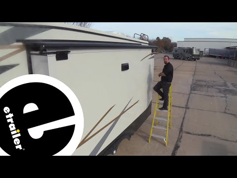 etrailer | Setting up the Solera RV Slide-Out Awning on a 2021 Forest River Cedar Creek Fifth Wheel