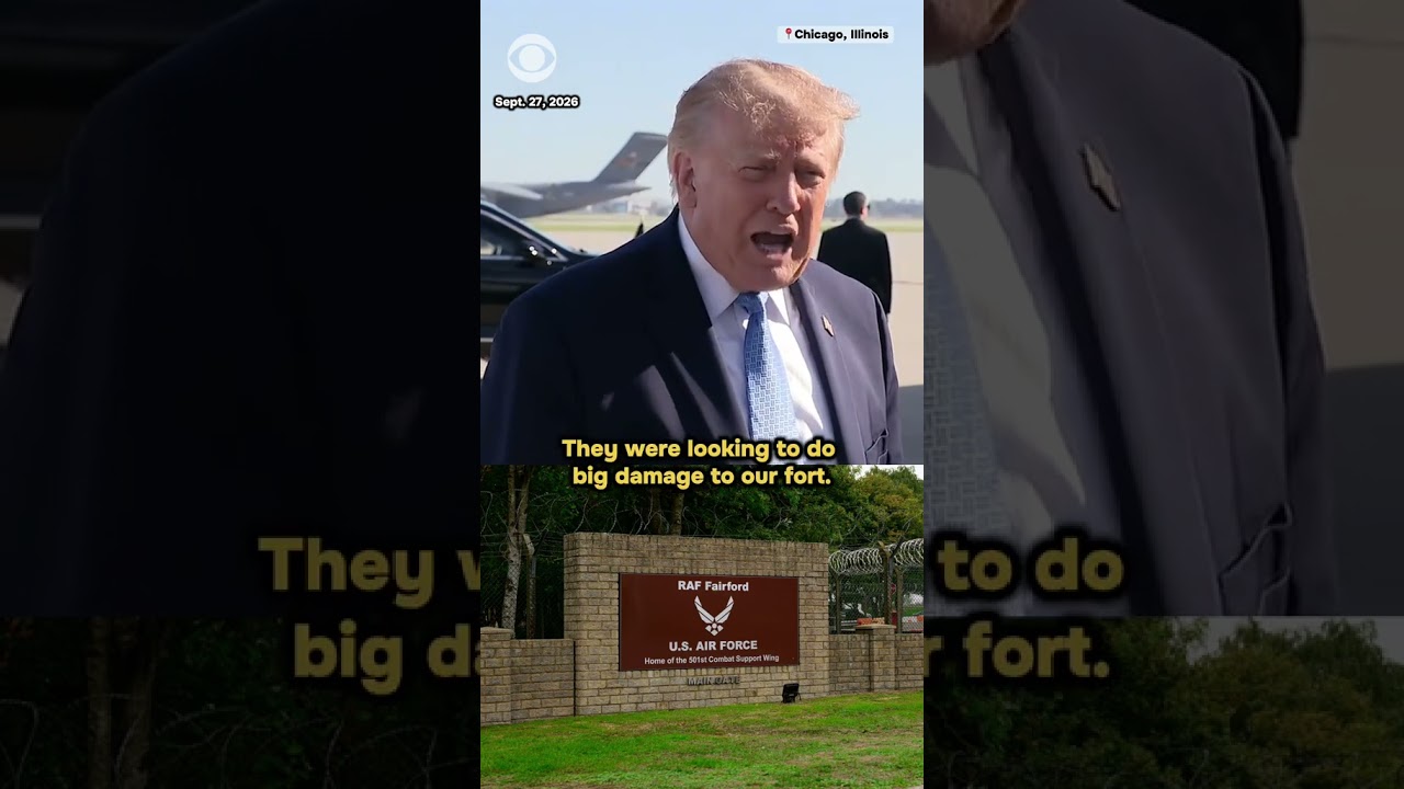 Video: Trump praises UK arrests of 5 men near RAF Fairford base used in Iran strikes