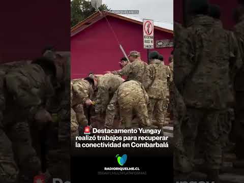 🚨Destacamiento Yungay del Ejército trabajó para recuperar la conectividad en Combarbalá #shorts