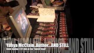 Yahya McClain has Book Signing at Terri Moss and Sugar Bert&#39;s Corporate Fight Night