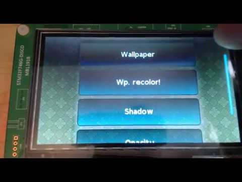 lvgl stm32f7 discovery 216MHz ICache DCache