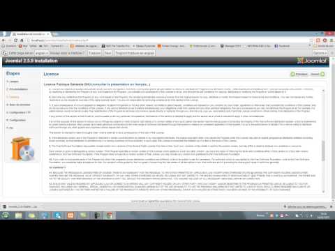 comment installer joomla en local