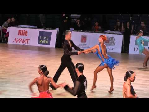00220 Joergen Buse & Evangeline Noergaard - Jive 1/8 Youth Latin Baltic Grand Prix 2012 Latvia